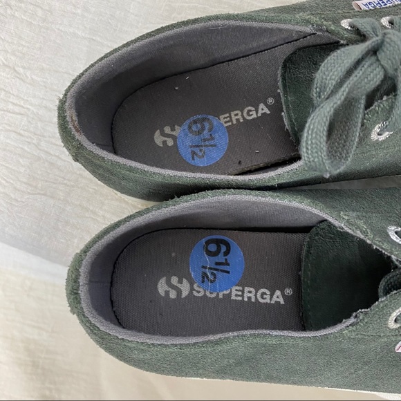 SUPERGA Suecotw 2750 Suede Sneaker Gray 6.5 - Picture 6 of 10